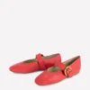 Kylie Flat Buckle Mary Janes Post Box Red Kylie Flat Buckle Mary Janes Post Box Red