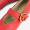 Kylie Flat Buckle Mary Janes Post Box Red Kylie Flat Buckle Mary Janes Post Box Red