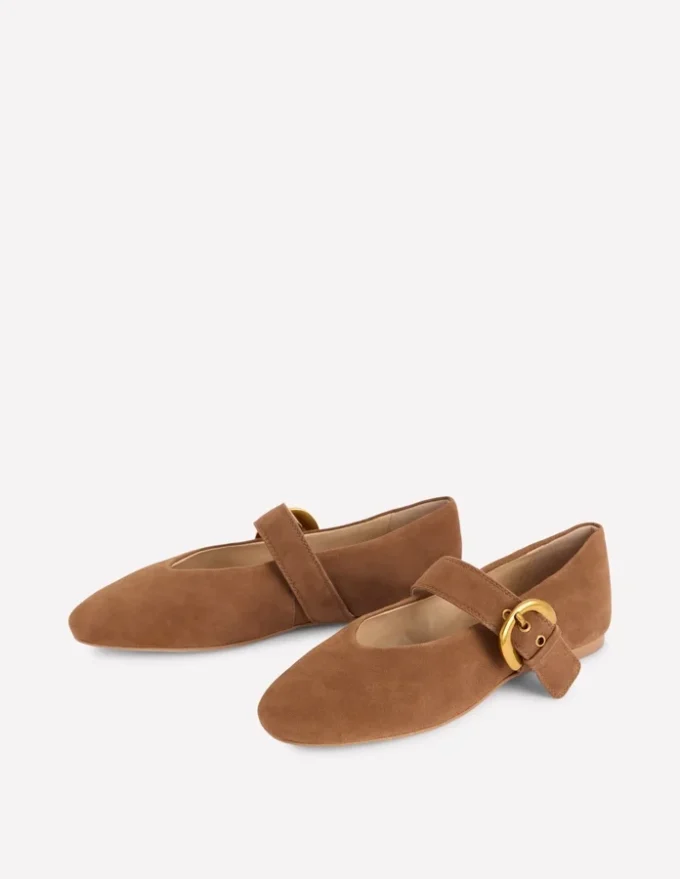 Kylie Flat Buckle Mary Janes Raw Umber Kylie Flat Buckle Mary Janes Raw Umber