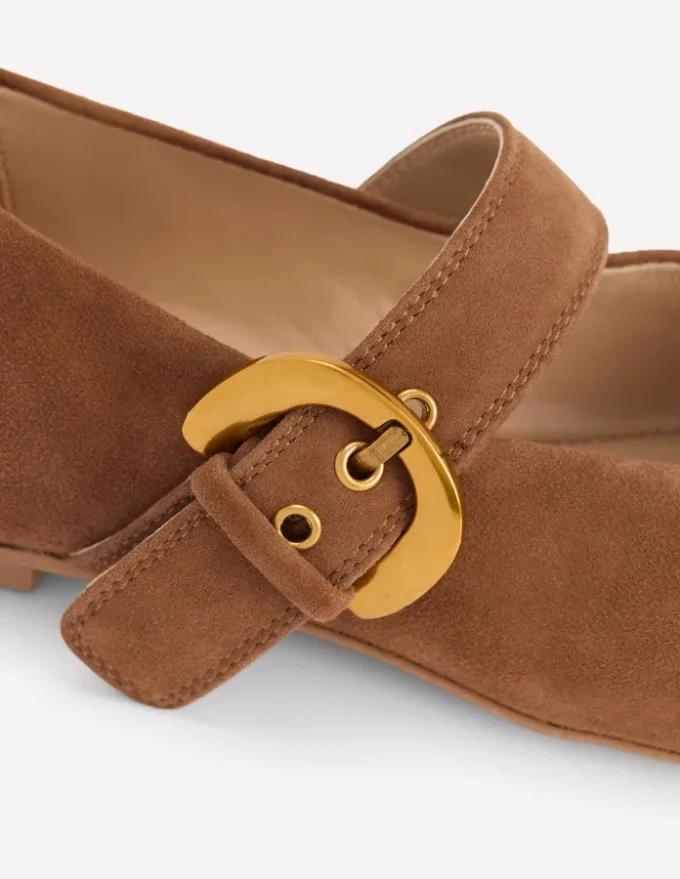 Kylie Flat Buckle Mary Janes Raw Umber Kylie Flat Buckle Mary Janes Raw Umber