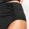 Kythira Ruched Bikini Bottoms Black