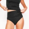 Kythira Ruched Bikini Bottoms Black