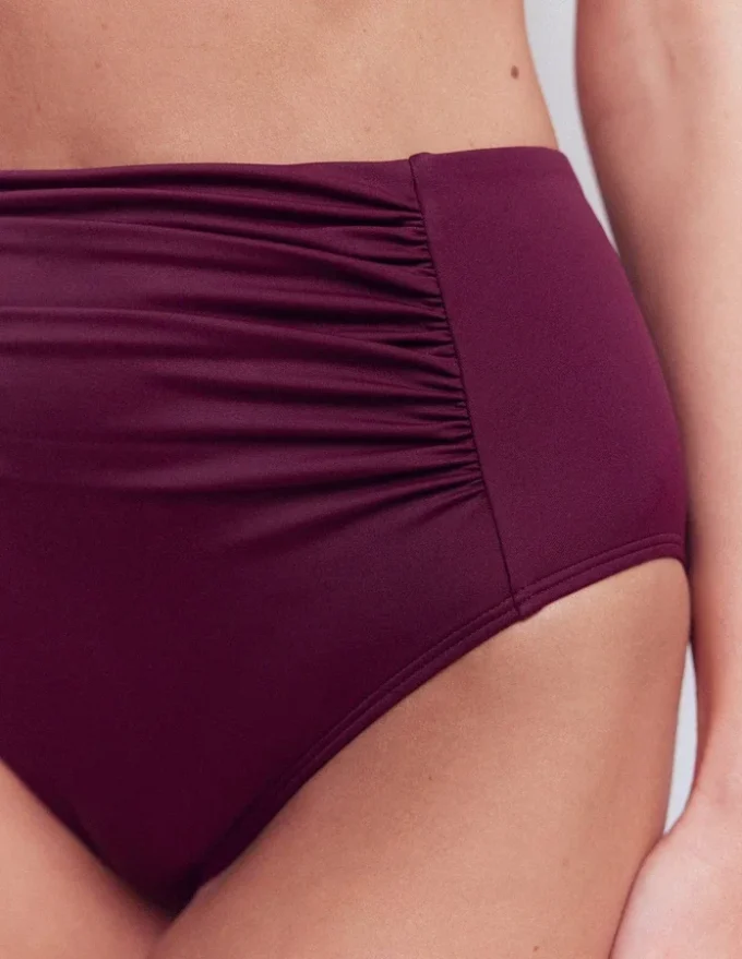 Kythira Ruched Bikini Bottoms Chocberry
