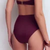 Kythira Ruched Bikini Bottoms Chocberry