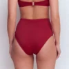 Kythira Ruched Bikini Bottoms Merida Red