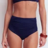 Kythira Ruched Bikini Bottoms Navy