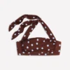 Kythira Ruched Bikini Top Brown Spot