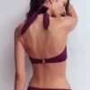 Kythira Ruched Bikini Top Chocberry