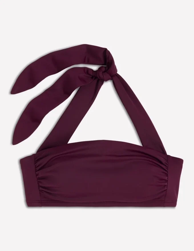 Kythira Ruched Bikini Top Chocberry