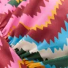 Kythira Ruched Bikini Top Multi Zig zag wave