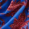 Kythira Ruched Swimsuit Blue, Elegant Blossom