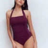 Kythira Ruched Swimsuit Chocberry