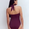 Kythira Ruched Swimsuit Chocberry