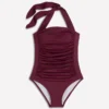 Kythira Ruched Swimsuit Chocberry