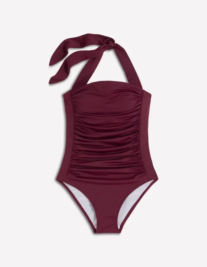 Kythira Ruched Swimsuit Chocberry