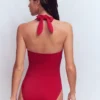 Kythira Ruched Swimsuit Merida Red