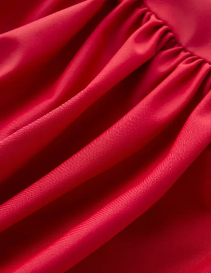 Kythira Ruched Swimsuit Merida Red