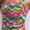 Kythira Ruched Swimsuit Multi, Zig Zag Wave