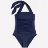 Kythira Ruched Swimsuit Navy