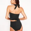 Kythira Ruched Tankini Black