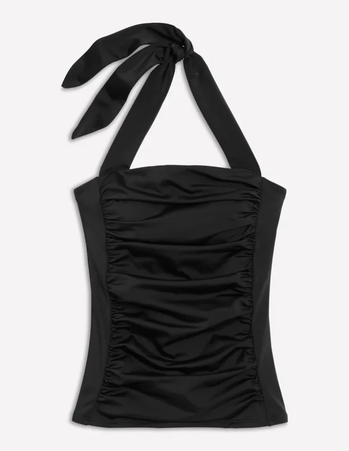 Kythira Ruched Tankini Black