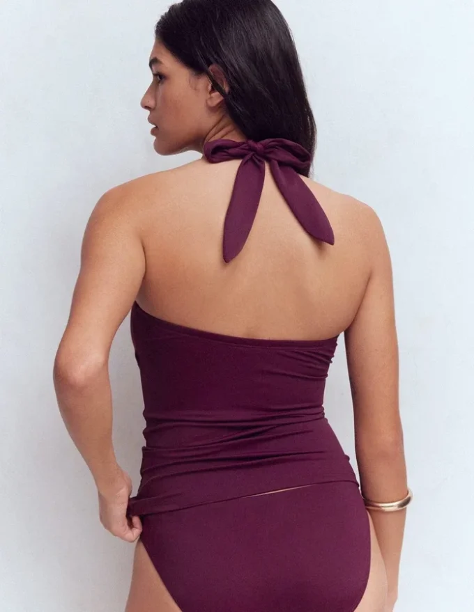 Kythira Ruched Tankini Chocberry