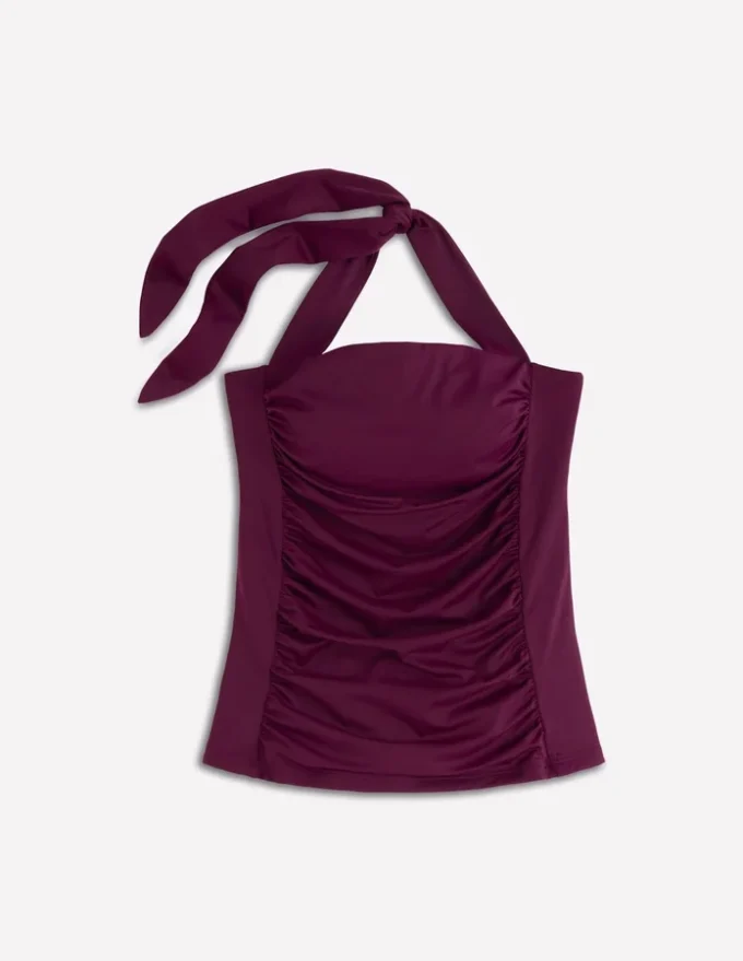 Kythira Ruched Tankini Chocberry