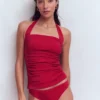 Kythira Ruched Tankini Merida Red