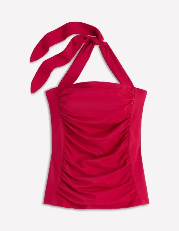 Kythira Ruched Tankini Merida Red