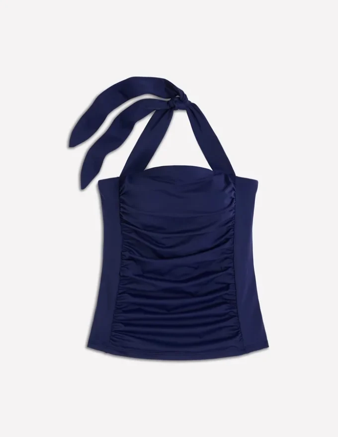 Kythira Ruched Tankini Navy