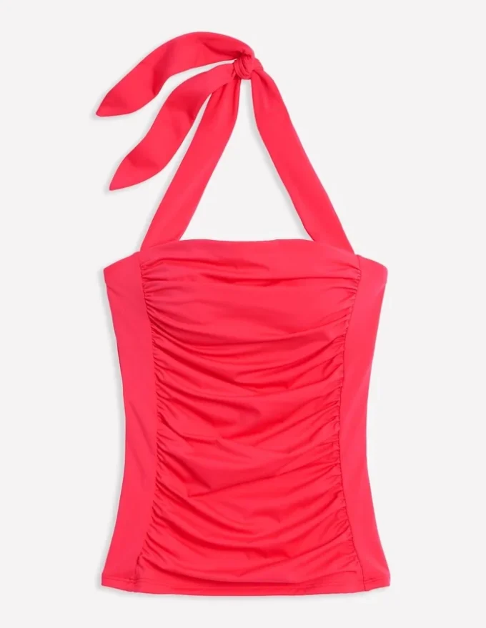 Kythira Ruched Tankini Red
