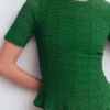 Lace Peplum Top Verdant Green Lace Peplum Top Verdant Green