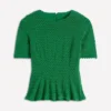 Lace Peplum Top Verdant Green Lace Peplum Top Verdant Green