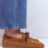 Lace-Up Boat Shoe Tan Lace-Up Boat Shoe Tan
