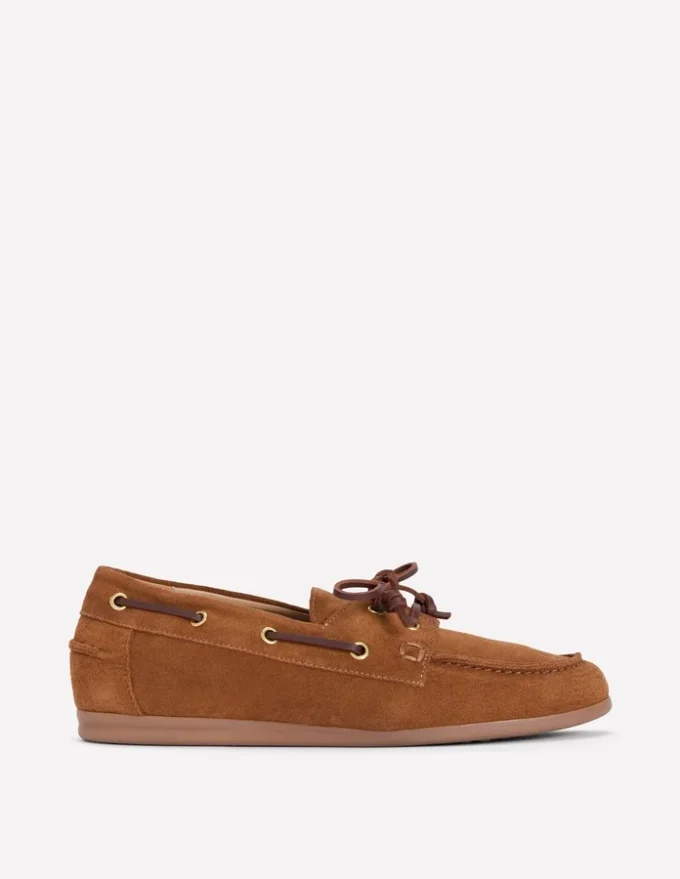 Lace-Up Boat Shoe Tan Lace-Up Boat Shoe Tan
