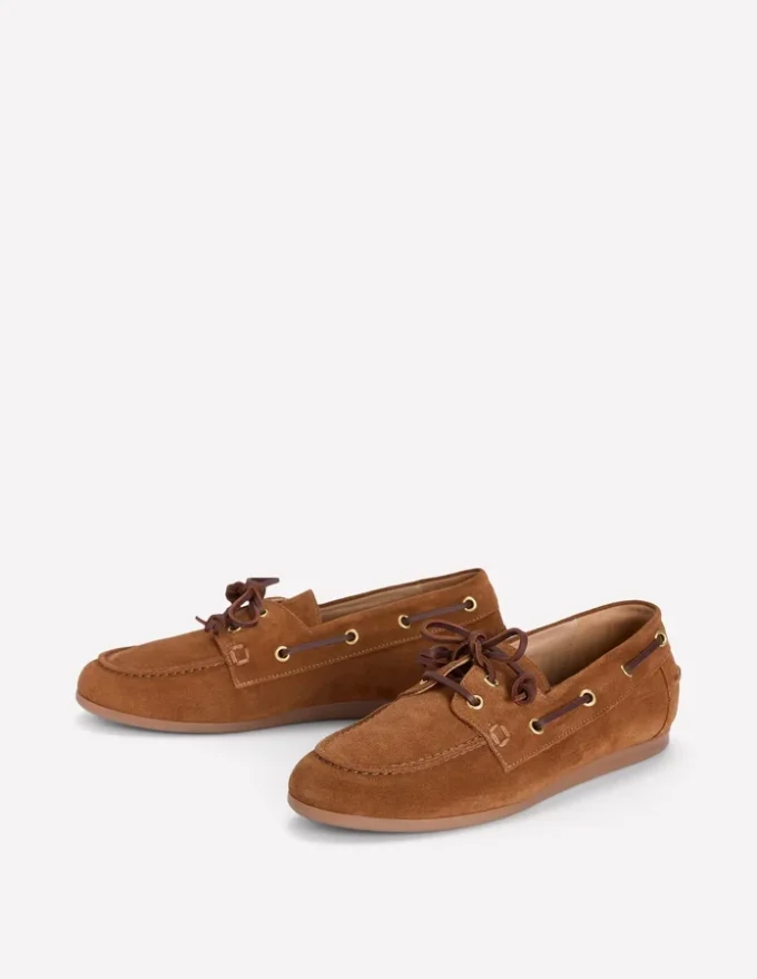 Lace-Up Boat Shoe Tan Lace-Up Boat Shoe Tan