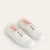 Laceless Canvas Plimsoll Ivory
