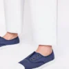 Laceless Canvas Plimsoll Navy