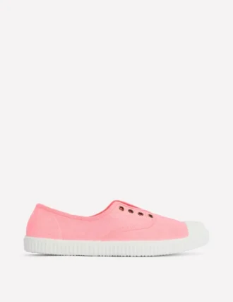 Laceless Canvas Plimsoll Spring Blossom Pink
