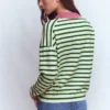 Lara Cotton Henley Jumper Warm Ivory, Courtyard Stripe Lara Cotton Henley Jumper Warm Ivory, Courtyard Stripe