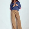 Lara Relaxed Cotton Cardigan Denim Blue Lara Relaxed Cotton Cardigan Denim Blue