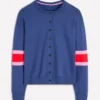 Lara Relaxed Cotton Cardigan Denim Blue Lara Relaxed Cotton Cardigan Denim Blue