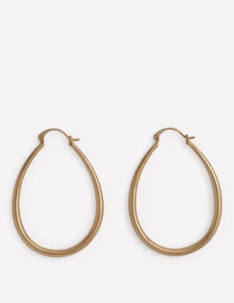 Large Metal Hoops Gold Colour