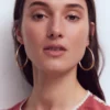 Large Metal Hoops Gold Colour Large Metal Hoops Gold Colour