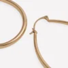 Large Metal Hoops Gold Colour Large Metal Hoops Gold Colour