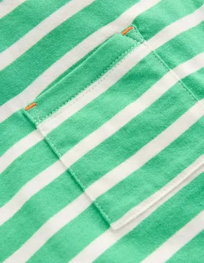 Layered Look T-shirt Pea Green/Ivory