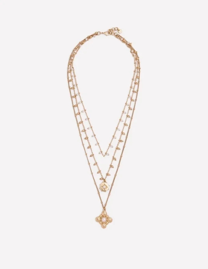 Layering Necklace Gold Colour Layering Necklace Gold Colour