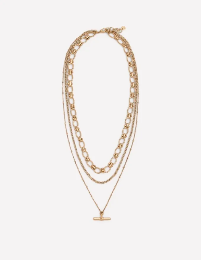 Layering Necklace Gold Colour Layering Necklace Gold Colour