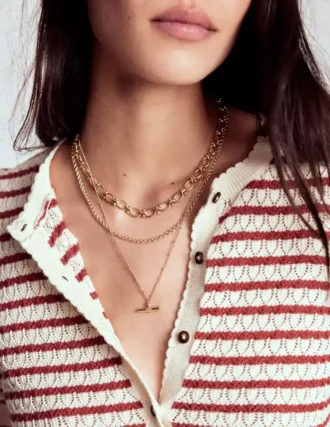 Layering Necklace Gold Colour