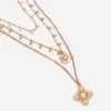 Layering Necklace Gold Colour Layering Necklace Gold Colour